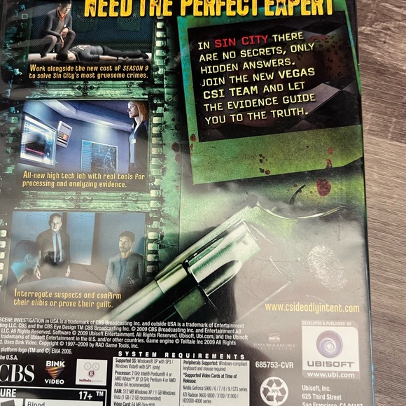 CSI: Crime Scene Investigation - Deadly Intent (PC, 2009) -PC Game - Picture 4 of 4